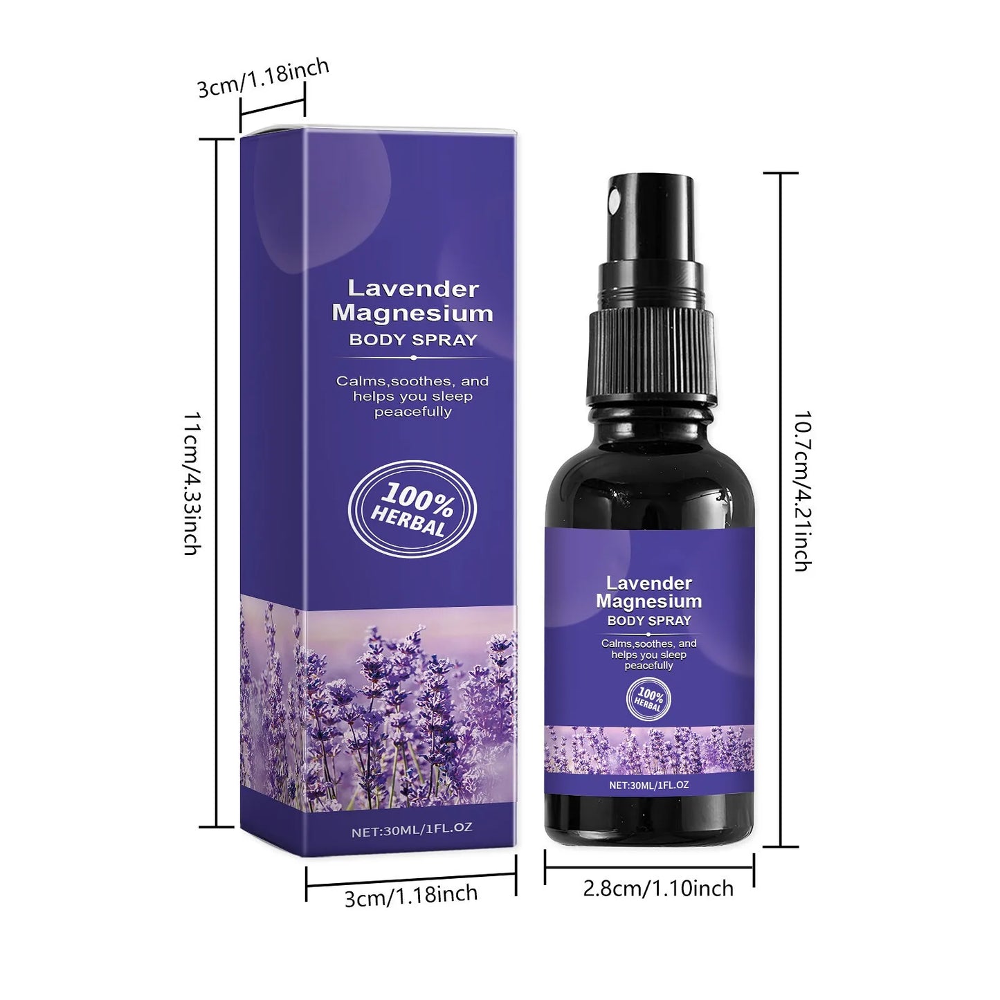 VitaSphere™ Deep Sleep Body Spray – Lavender Vanilla Aromatherapy Mist for Relax, Calm & Better Rest