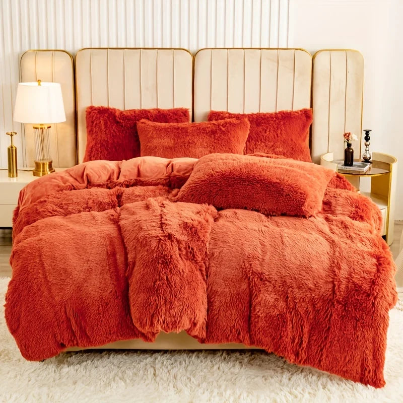VitaSphere™ Ultra-Soft Plush Duvet Cover & Pillowcases for Deep Rest and Cozy