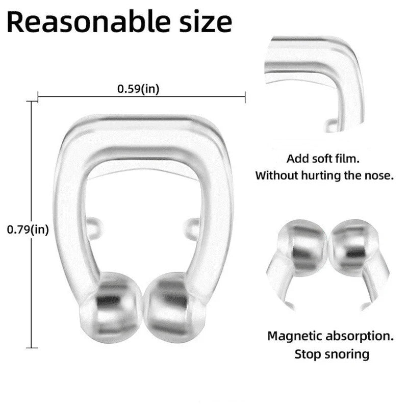 VitaSphere™ EasyBreathe Anti-Snore Silicone Magnetic Clip 1pc\2pc\4pc