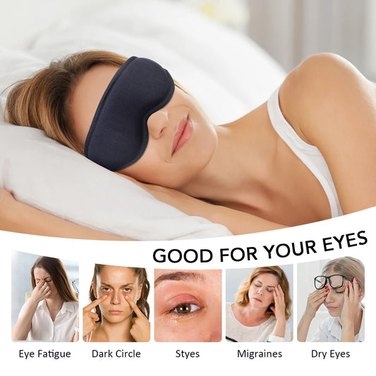 3D Steam Hot Compress and Massage Eye Mask Heated Eye Massager for Relieve Eye Strain Dark Circles Sleeping Mask Vibration