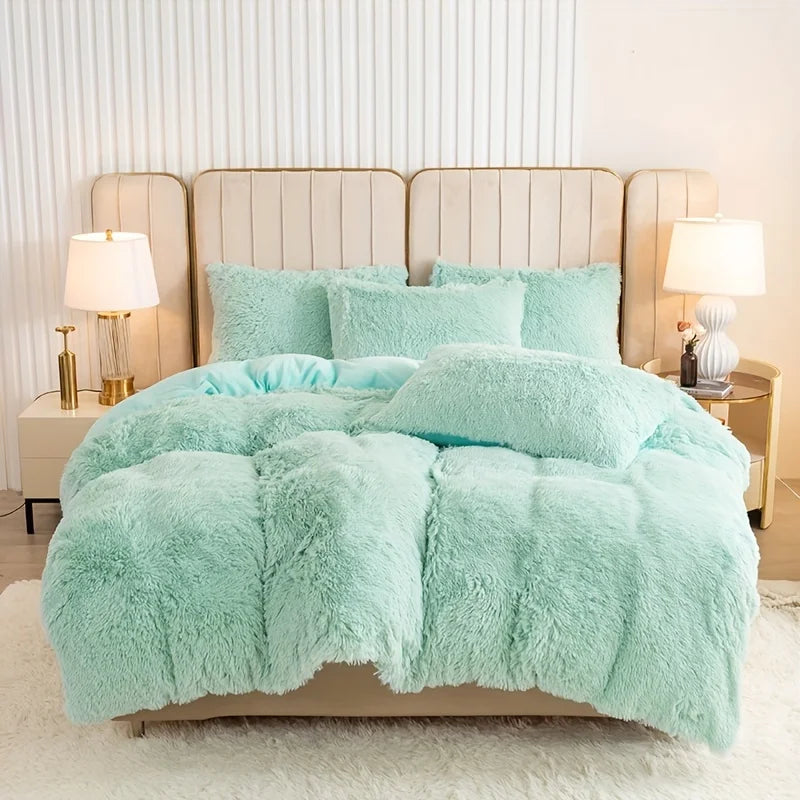 VitaSphere™ Ultra-Soft Plush Duvet Cover & Pillowcases for Deep Rest and Cozy