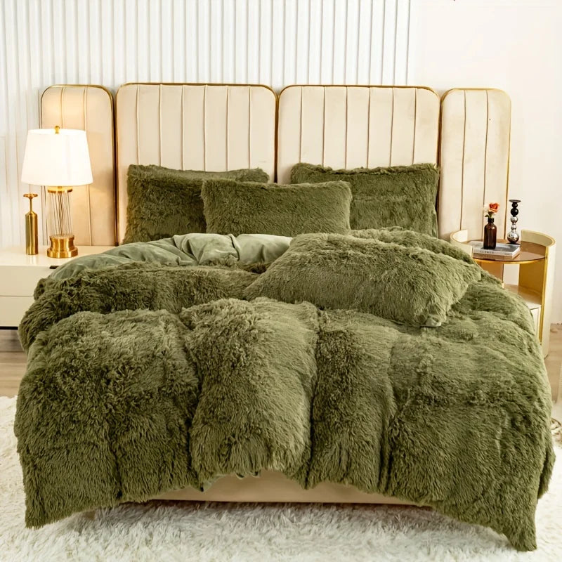 VitaSphere™ Ultra-Soft Plush Duvet Cover & Pillowcases for Deep Rest and Cozy