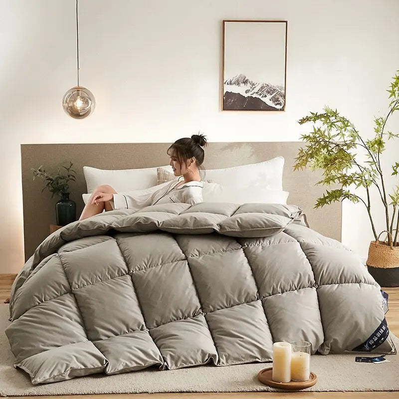 VitaSphere™ CozyDream 95% Goose Down Duvet — Winter Comfort Reimagined.