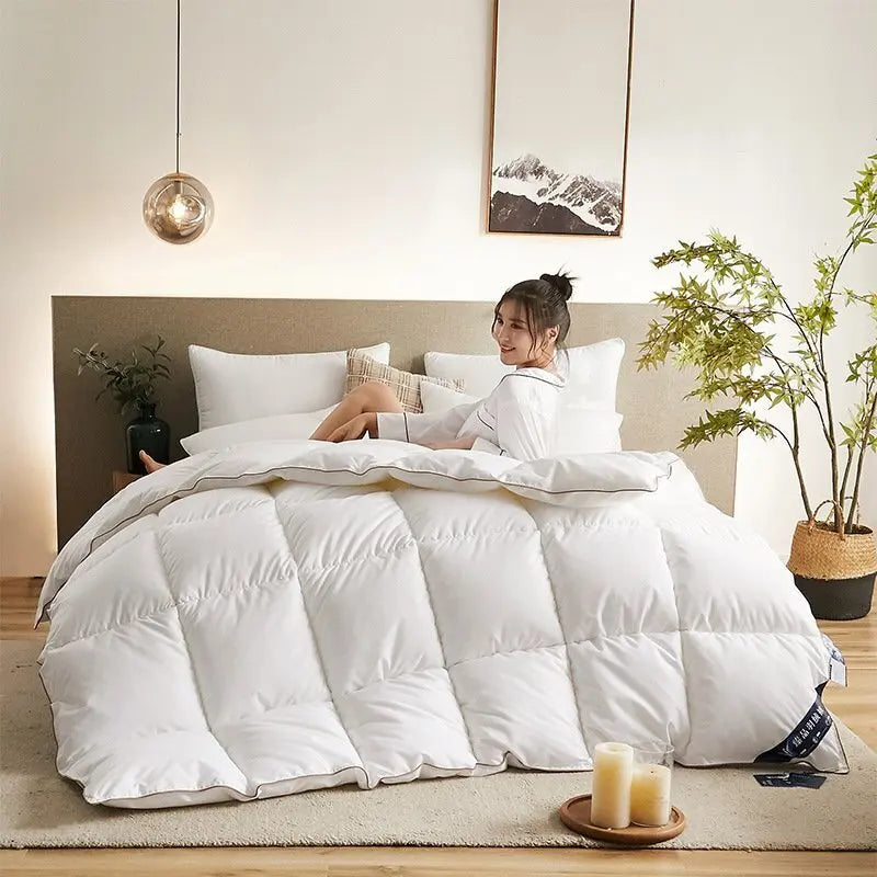 VitaSphere™ CozyDream 95% Goose Down Duvet — Winter Comfort Reimagined.