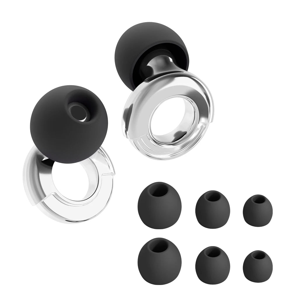 VitaSphere™ Loop Quiet — Silicone Noise Shield Ear Plugs for Sleep, Focus & Swimming