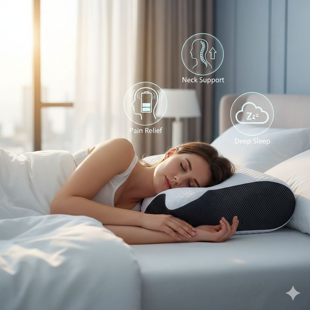 VitaSphere™ Cervical Pillow – Ergonomic Neck & Spine Support for Deep Sleep